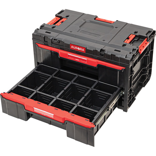 Arx&reg; 2-Drawer Toolbox, 23-1/10" x 15" x 13-2/5", Black Air Extreme Inc.