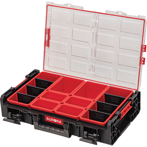 Arx&reg; 2X-Large Organizer with Bins, 23" x 15-1/5" x 6-4/5", Black Air Extreme Inc.