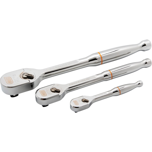 Ensemble de rochet &agrave; t&ecirc;te en goutte enti&egrave;rement polie avec prises 1/4", 3/8" & 1/2" 120XP Air Extreme Inc.