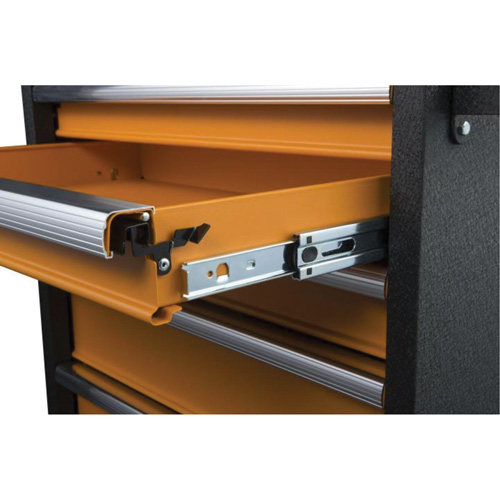 Armoire roulante pour outils s&eacute;rie GSX, 6 tiroirs, 36" la x 18-1/5" p x 37-2/5" h, Noir/Orange Air Extreme Inc.