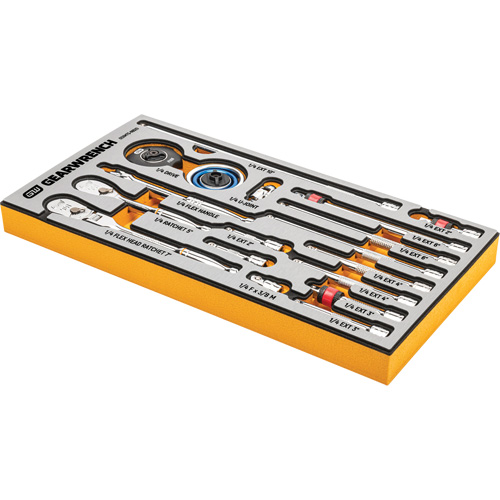 Jeu d'outils pour maître m&eacute;canicien MEGAMOD dans des plateaux en mousse modulaire de premi&egrave;re qualit&eacute; avec rangement d'outils, 1268 morcea Air Extreme Inc.