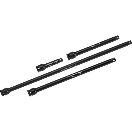 Drive Impact Extension Set, 3/8" Drive, Manganese Phosphate Finish, 4 Pcs Air Extreme Inc.