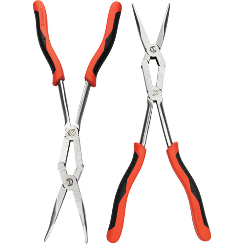 X2 Straight and Bent Long Nose Dual Material Plier Set, 2 Pieces Air Extreme Inc.