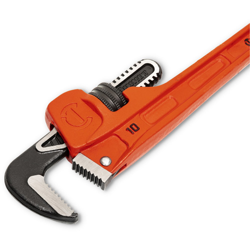 SLIM JAW Pipe Wrench, 1-9/10" Jaw Capacity, 10" Long, Powder Coated Finish, Non-Ergonomic Handle Air Extreme Inc.