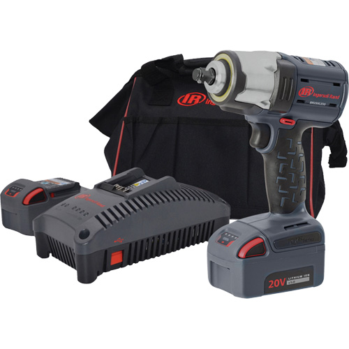 Compact High Torque Cordless Impact Wrench Kit, 20 V, 1/2" Socket Air Extreme Inc.