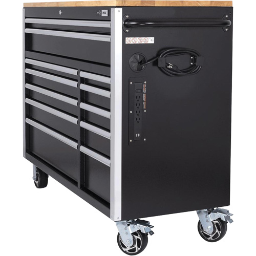 HDRC5212 HD Series Roller Cabinet, 12 Drawers, 51-1/4" W x 21" D x 40-3/10" H, Black Air Extreme Inc.