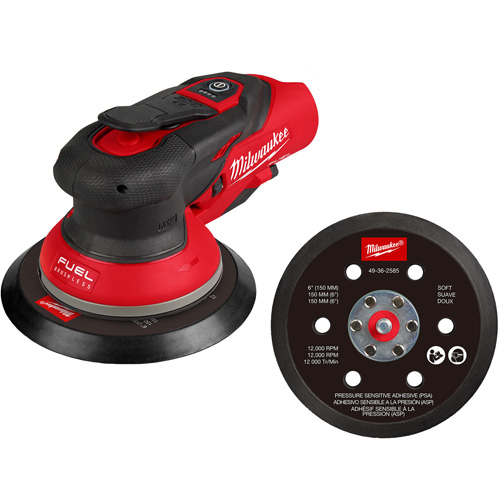 M12 FUEL 6" Random Orbital Sander, 6" Sand Paper, 12 V Air Extreme Inc.