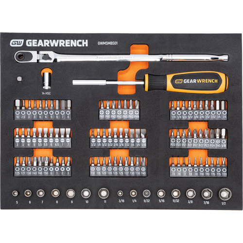 Jeu d'outils de m&eacute;canicien dans des plateaux modulaires en mousse avec conteneur de rangement, 194 morceaux Air Extreme Inc.