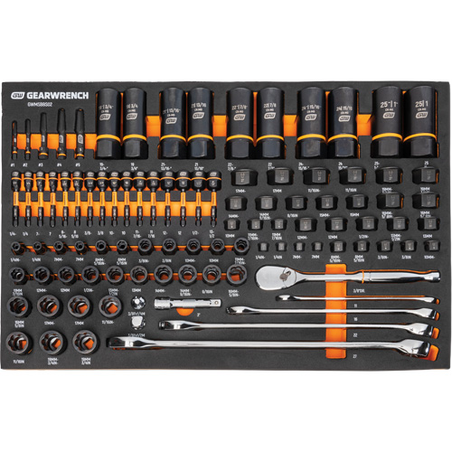 Jeu d'outils de m&eacute;canicien dans des plateaux modulaires en mousse avec conteneur de rangement, 247 morceaux Air Extreme Inc.