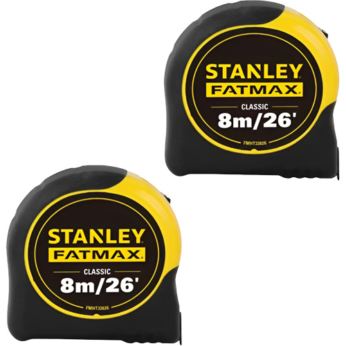FATMAX&reg; Classic Tape Measures, 1-1/4" x 26'/8 m, Imperial & Metric Graduations Air Extreme Inc.