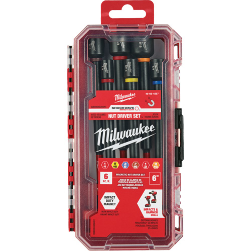 SHOCKWAVE Impact Duty 6" Nut Driver Set, 6 Pcs., Magnetic Air Extreme Inc.
