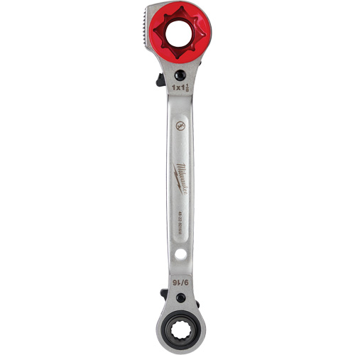 Lineman's 5-in-1 Ratcheting Wrench with Milled Strike Face, 3/4"/1"/1-1/8" Drive, Ergonomic Handle Air Extreme Inc.
