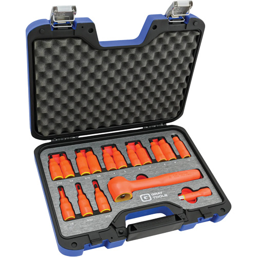 Douille isol&eacute;e, foret hex SAE & m&eacute;trique &agrave; prise 3/8" avec fixation, 1000 V, 16 M Air Extreme Inc.