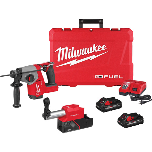 Marteau rotatif FUEL SDS Plus avec ensemble extracteur de poussi&egrave;re, 18 V, 5/8", 1400 tr/min Air Extreme Inc.