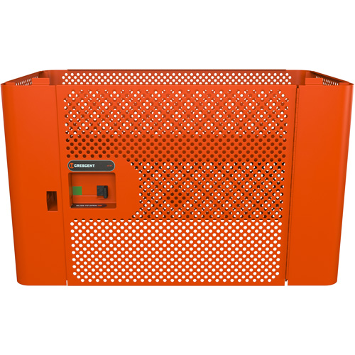 Panneau de s&eacute;curit&eacute; en maille RAILWORKS avec porte simple et rangement verrouillable Air Extreme Inc.