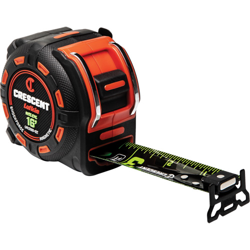 Shockforce NITE EYE Magnetic Tape Measure, 1-1/4" x 16', SAE Graduations Air Extreme Inc.