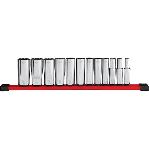 12-Point Deep Well SAE Socket Set, 12 Pcs, 3/8" Drive Size, Deep Air Extreme Inc.