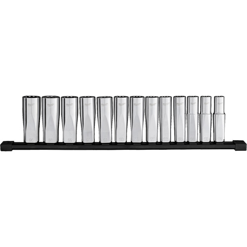 Jeu de douilles &agrave; puits profondes m&eacute;triques &agrave; 12 pans, 13 Mcx, Prise de 1/2", Profond Air Extreme Inc.