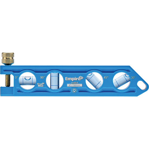TRUE BLUE&reg; Die Cast Torpedo Level, 6" L, Aluminum, 4 Vials Air Extreme Inc.