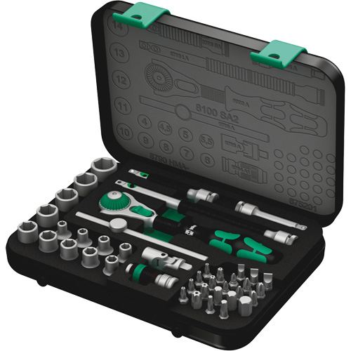 Jeu de cliquets rapides Zyklop 8100 SA 2, 42 Mcx, Prise de 3/8" Air Extreme Inc.