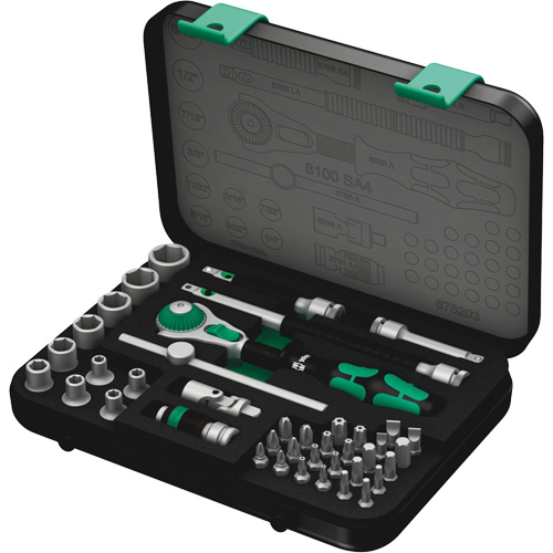 Jeu de cliquets rapides Zyklop 8100 SA 4, 41 Mcx, Prise de 1/4" Air Extreme Inc.