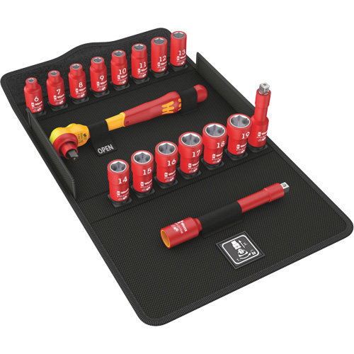 Jeu de cliquets isolants Zyklop 8100 SB VDE 1, 7 Mcx, Prise de 3/8" Air Extreme Inc.