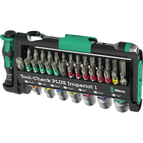 Ensemble d'outils en mesures imp&eacute;riales 1 Tool-Check PLUS, 39 Mcx, Prise de 1/4" Air Extreme Inc.