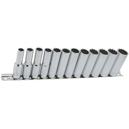 SS3812DM-12 12-Point Metric Socket Set, 12 Pcs, 3/8" Drive Size, Deep Air Extreme Inc.