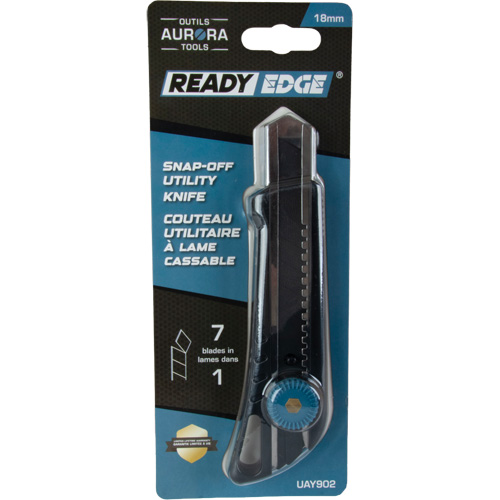 18mm Professional Knife with Ratchet, Stainless Steel, Heavy-Duty, Plastic Handle Air Extreme Inc.