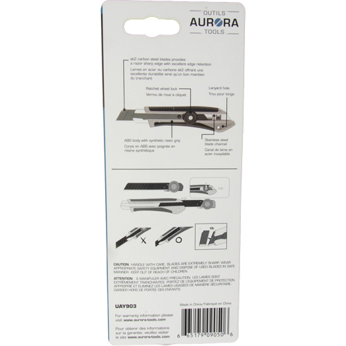 18mm Professional Knife, Stainless Steel, Heavy-Duty, Rubber Handle Air Extreme Inc.