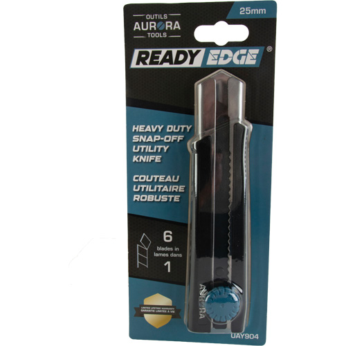25mm Retractable Knife, Stainless Steel, Heavy-Duty, Rubber Handle Air Extreme Inc.