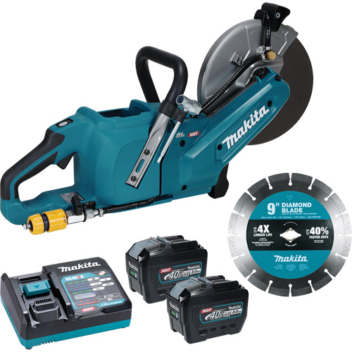 40Vmax XGT Brushless Power Cutter with 8.0Ah Batteries Kit, 9", 40 V Air Extreme Inc.