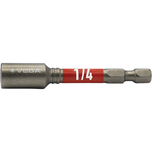 Impactech&reg; Nut Driver, 1/4" Tip, 1/4" Drive, 2-9/16" L, Magnetic Air Extreme Inc.