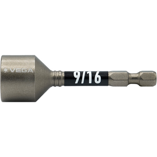 Impactech&reg; Nut Driver, 9/16" Tip, 1/4" Drive, 2-9/16" L, Magnetic Air Extreme Inc.