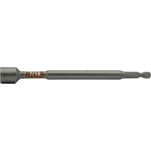 Impactech&reg; Nut Driver, 7/16" Tip, 1/4" Drive, 6" L, Magnetic Air Extreme Inc.