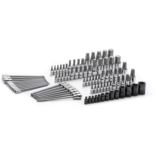 Jeu de forets SAE/m&eacute;triques, Torx externe/Hexagonale/Sph&egrave;re hexagonale/Torx/Torx inviolable, Prise 1/4"/3/8"/1/2", 84 mr Air Extreme Inc.