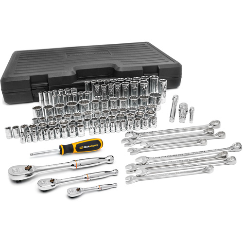 Jeu d'outils pour m&eacute;caniciens &agrave; 6 et 12 pans standards et profonds de 1/4", 3/8" et 1/2" SAE/m&eacute;triques Air Extreme Inc.