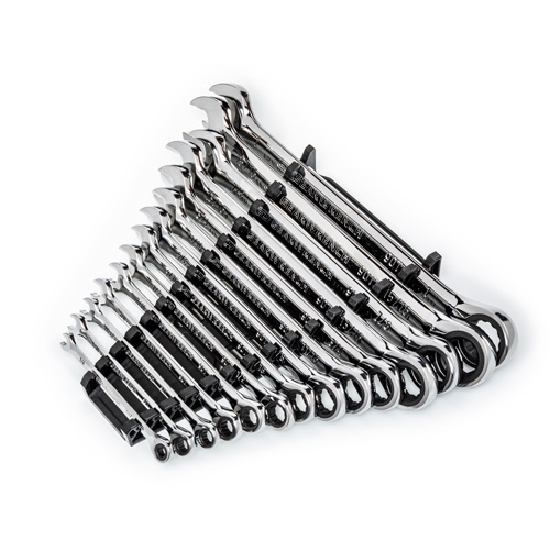 90-Tooth 12 Point SAE Wrench Set, Ratcheting Combination, 14 Pieces, Imperial Air Extreme Inc.