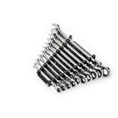 90-Tooth 12 Point SAE Wrench Set, Flex Head/Ratcheting Combination, 10 Pieces, Imperial Air Extreme Inc.