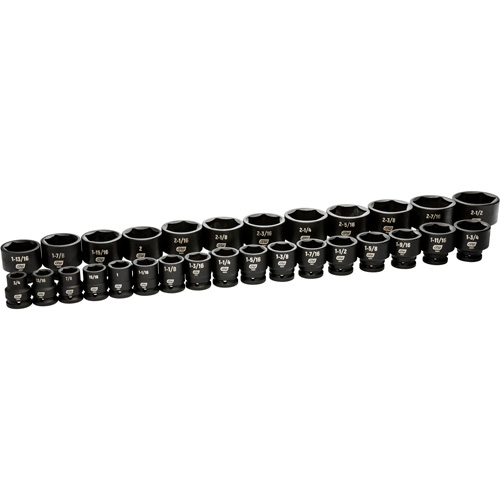 6 Point SAE Socket Set, 29 Pcs, Impact, 3/4" Drive Size Air Extreme Inc.