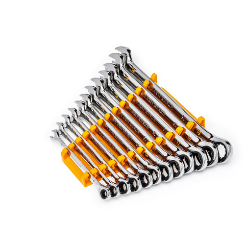 90-Tooth 12 Point Wrench Set, Ratcheting Combination, 12 Pieces, Metric Air Extreme Inc.