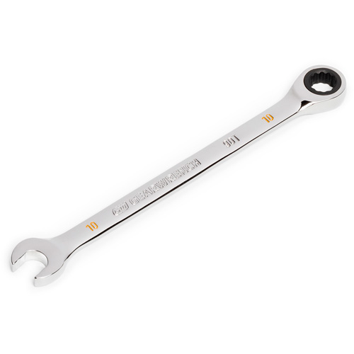 90-Tooth Ratcheting Combination Wrench, 12 Point, 10 mm, Chrome Finish Air Extreme Inc.
