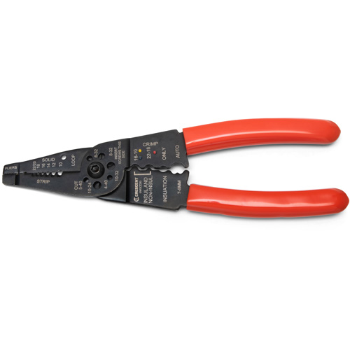 Wire Stripper & Crimper, 8" L, 10 - 22 AWG Air Extreme Inc.