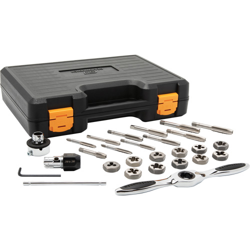 SAE Ratcheting Tap & Die Set, 27 Pieces Air Extreme Inc.