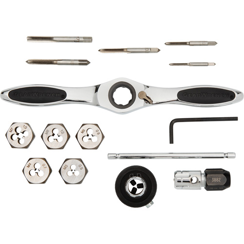 Jeu de tarauds et fili&egrave;res &agrave; cliquet m&eacute;triques, 15 Morcea Air Extreme Inc.