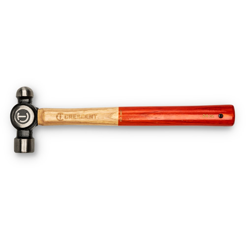 Ball Pein Hammer, 24 oz. Head Weight, Polished Face, Wood Handle Air Extreme Inc.
