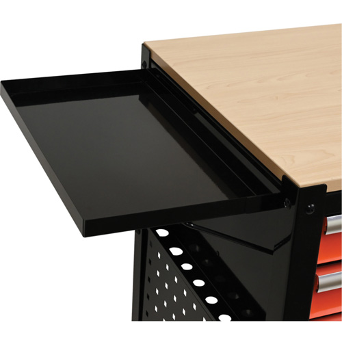 Chariot utilitaire, 4 tiroirs, Noir/Orange Air Extreme Inc.