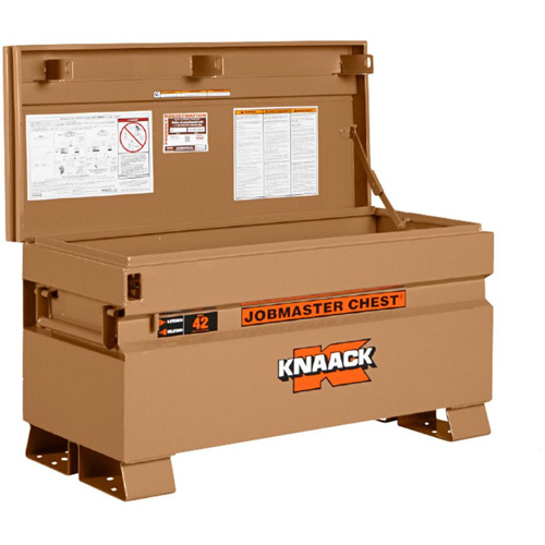 Model 42 Jobsite Chest with Padlock, 42" x 19" x 23-3/8", Steel, Tan Air Extreme Inc.