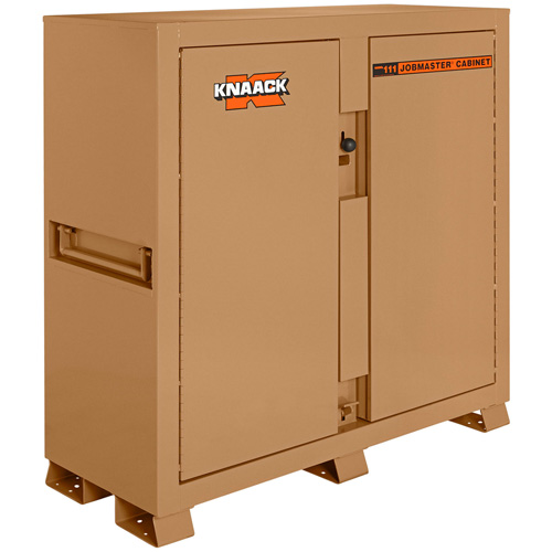 Model 111 Jobsite Cabinet with Padlock, Steel, 47.5 Cubic Feet, Tan Air Extreme Inc.