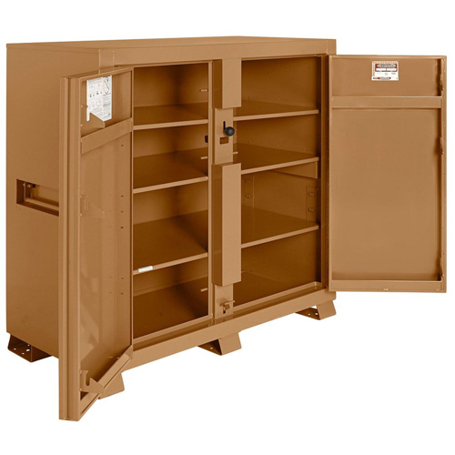 Model 139 Jobsite Cabinet with Padlock, Steel, 59.4 Cubic Feet, Tan Air Extreme Inc.